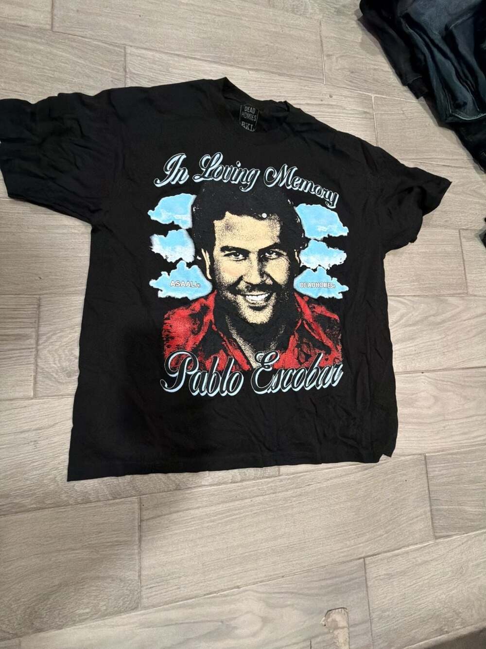 Asaali Dead Homies In Loving Memory Pablo Escobar Graphic T-Shirt